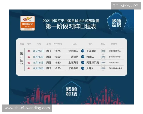 最近一轮中超联赛详细时间表及比赛安排说明